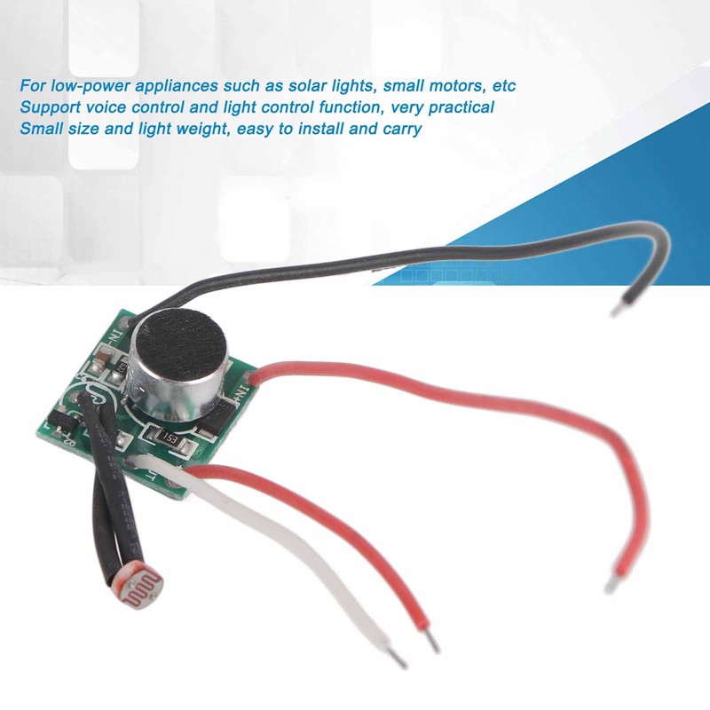 5Pcs Sound Control Switch Module Solar Light Sensor Module Circuit