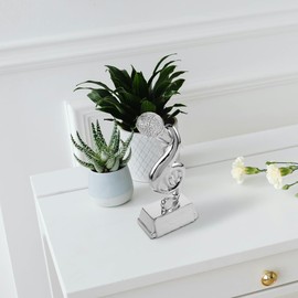 Alipis Silver Microphone Shape Trophy for Singing Contests, Speech Events, School Activities, and Karaoke Party Decorations