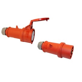 MENNEKES CEE Coupling and Plug 16A 5-Pin 6h 400V High Current Coupling Industrial Quality