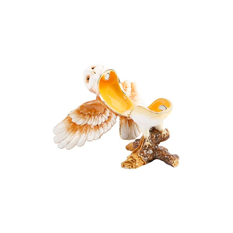 Owl with Wings Outstretched Trinket Box - Ornament - Treasured