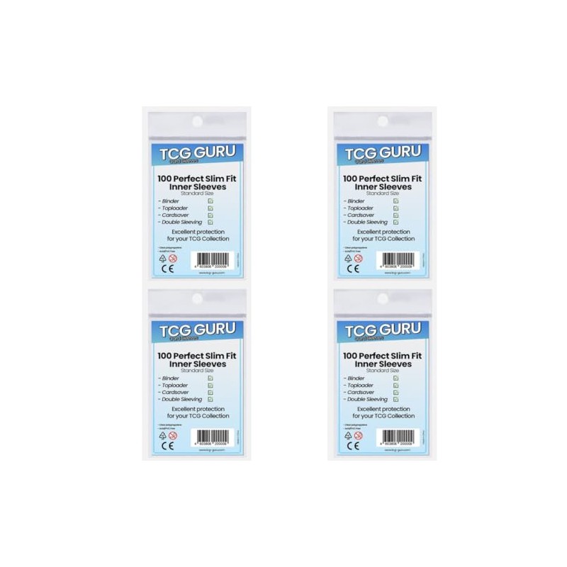 4 x 100 TCG Guru Perfect Size Fit Inner Sleeves