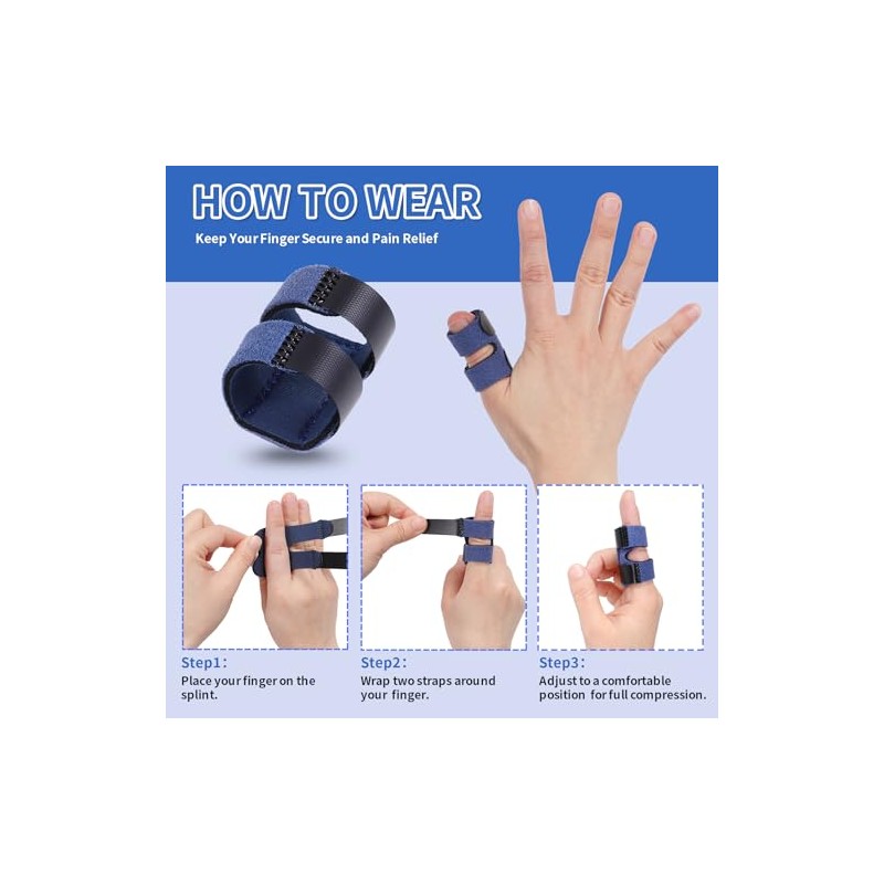 Thumb Finger Splints, Trigger Thumb Brace for Broken/Straightening/Arthritis, Finger Protector