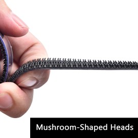 Dual Lock SJ3550 Reclosable Fastener 0.5''×6Ft Black Heavy Duty Mounting Tape Strong Adhesive with Interlocking Mushroom-Shaped Heads for Indoor and Outdoor Use