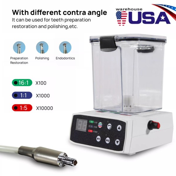Dental LED Electric Motor System Micromotor with Water Tank For