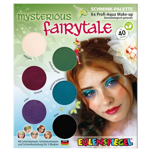 Eulenspiegel Mysterious Fairytale 207062 Make-Up Palette, Instructions for 5 Elf