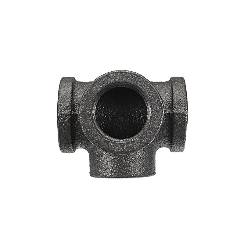 TuToy 1/2' 3/4' 1' 4 Way Pipe Fitting Malleable Iron