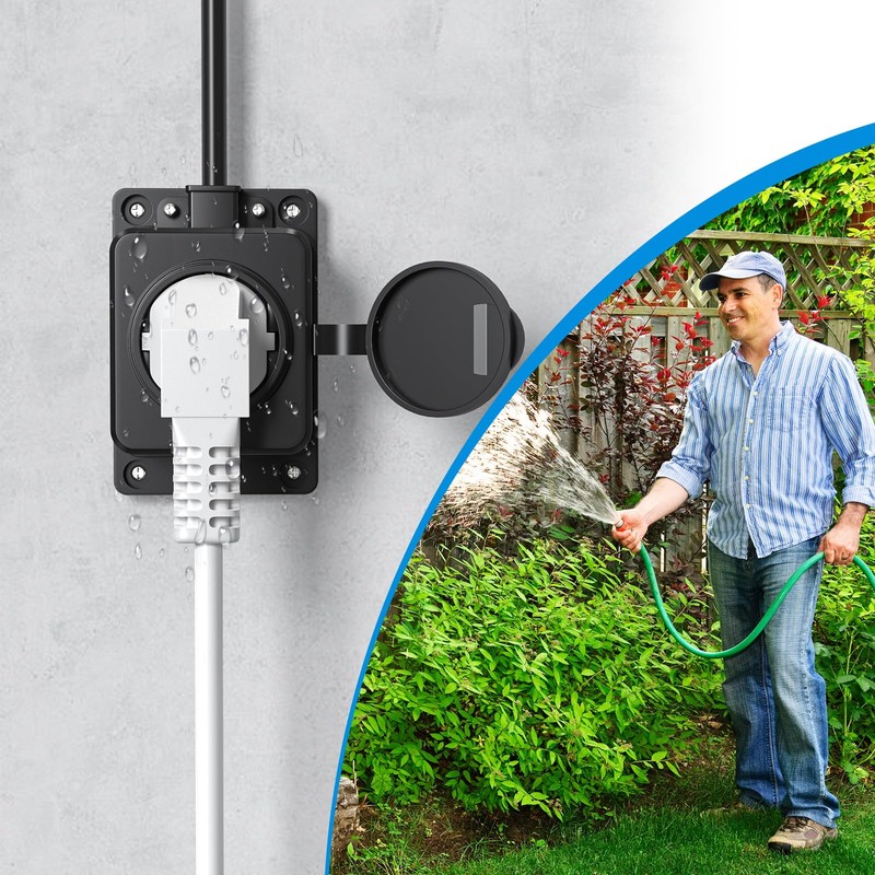Outdoor Socket, Waterproof, Distribution Box, Outdoor Waterproof, 1 Compartment Outdoor