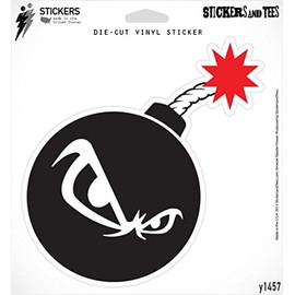 Angry JDM Bomb Vinyl Car Bumper Window Sticker 4" x 4"