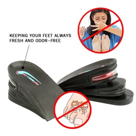 Air up Height Increase Shoe Heel Lift Inserts for Men and Women (3 Layers, 2.5" UP)