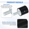 sourcing map 4Pcs M6 Thread Rubber Mounts, Vibration Isolators, Cylindrical