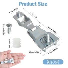 Door Handle Hinge Repair Kit for Fiat 500 Car Chrome Outer Exterior Door Handle Drivers Side Hinge Professional Replacement 51964555 51939041 for Fiat 500 Abarth 500 Alfa Romeo 147 GT