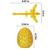 BLFMT 3D Printed Dragon Egg,Easter Dragon Eggs with Dragon Inside,Flying