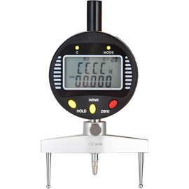 AICEYI Digital Inner and Outer Radius Measuring Instrument with 10mm/20mm/30mm/60mm/100mm Replaceable Measuring Claws,Black Radius Range: 5-700mm (0.2-27.5in”), Linear Range: 0-12.7mm (0-0.5in”)