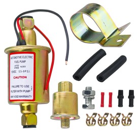 Universal Electric Fuel Pump 5-9 PSI 30GPH 12V DC E8012S Gasoline and Diesel Fuel Pump for Carburetor Engine E8012S, FD0002, P60430, EP12S, 6414671