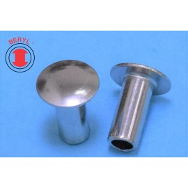 Top Quality  THTR316380, Steel Zinc Truss Head Semi-tubular Rivets - 3/16"X3/8"- 100pcs