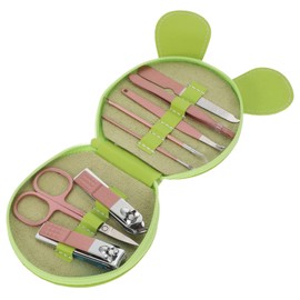 Ipetboom 1 Set Stainless Steel Nail Clippers with Cartoon Frog Storage Bag Portable Manicure and Tools for Easy Nail Care Compact for Travel Use for Fingernails and Toenails