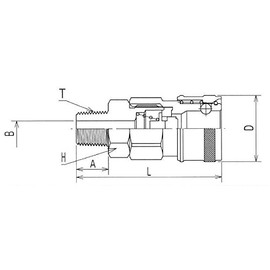 Yamato BLY Series Coupling Socket (for female screw mounting)