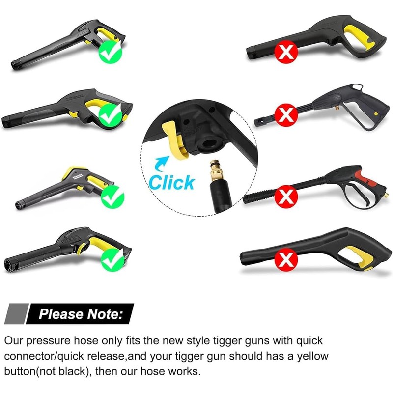 10M Pressure Washer Replacement Hose - Compatible with Karcher K2