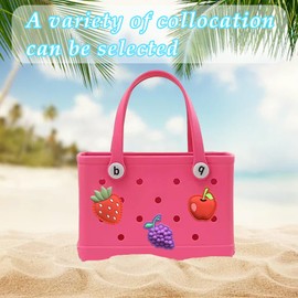 Lckaey 3pcs Rubber Beach Bag Accessories-PVC Rubber decoration-simply modern beach bag accessories Y056figure 05