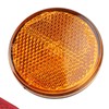 Bicycle Round Reflectors Improved Visibility Universal Fit License Plate Reflector