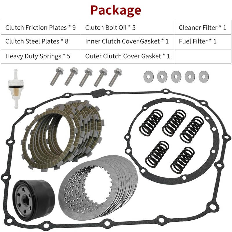 Clutch & Cover Gasket Kit Compatible with Shadow ACE 1100
