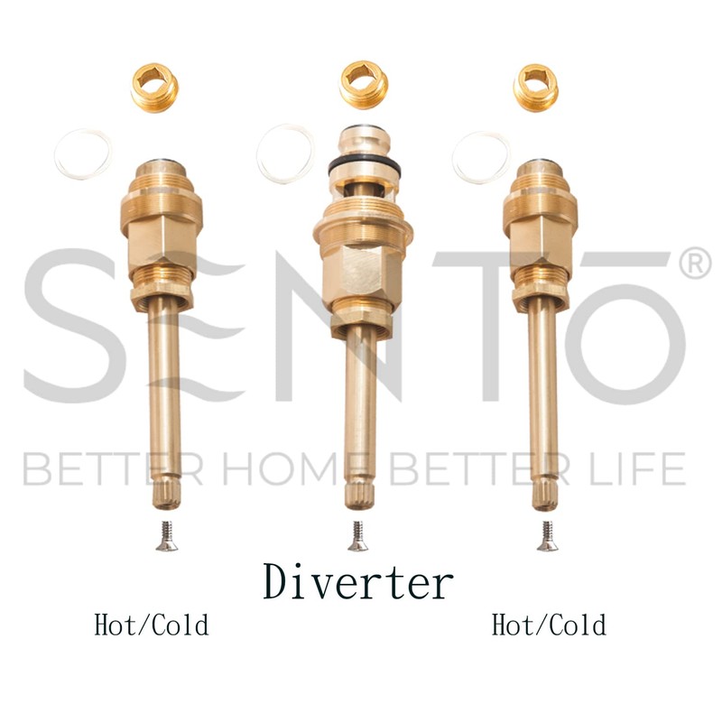SENTO Bathtub and Shower 3 Handle Tub Trim Set For