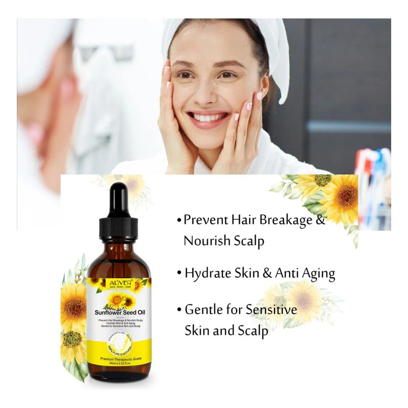 Repara El Cabello Aceite Semillas Girasol Orzuela Quebradizo