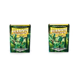 2 Packs Dragon Shield Matte 60 ct Apple Green Standard Size Card Sleeves Individual Pack