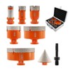BGTEC Diamond Hole Saw Kit - 8PCS 25/35/50/75/100mm Core Bit