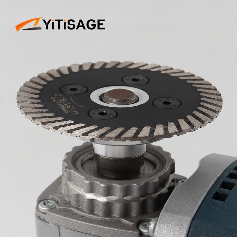 YITISAGE 3 inch Tile Diamond Saw Blade Turbo Segment Carving