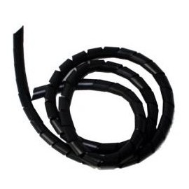 Cable-Core Spiral Binding - BLACK Cable Tidy Wrap 22mm x 10m