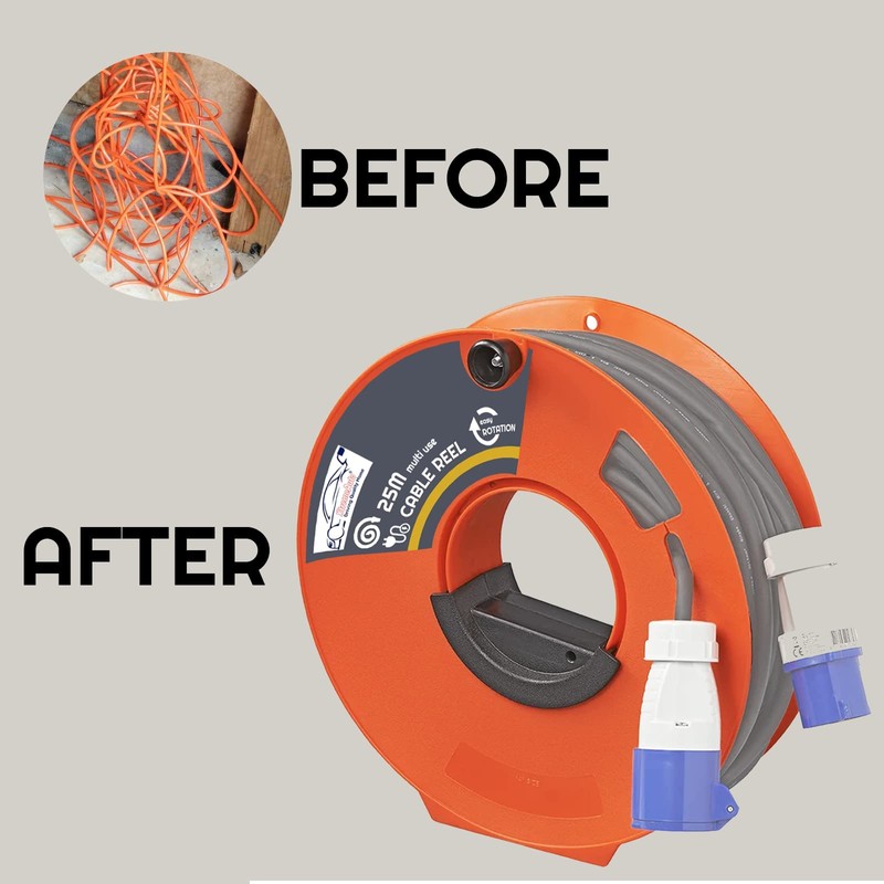 Cable Reel Empty 25m Reel - Caravan and Camping Electric