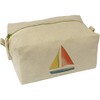 'Sail Boat' Canvas Wash Bag/Makeup Case (CS00007917)