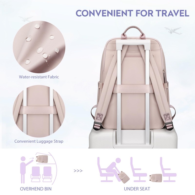GOLF QUALITY Hiking Travel Backpack for Women Casual Business Weekender