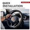 3pcs Universal Carbon Fiber Steering Wheel Cover - Anti-Slip &