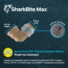 SharkBite Max 90 Degree Female Adapter Elbow, 3/4 Inch Push-to-Connect