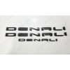 GMC 3pc Matte Black Door Rear DENALI Emblems Letters 2021-2023