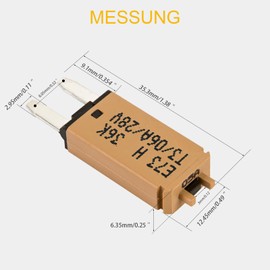 GLOSO Blade Fuses Car Fuses for Car, Motorhome, Boat, Motorcycle, Manual Reset, Pack of 3, 30A E73