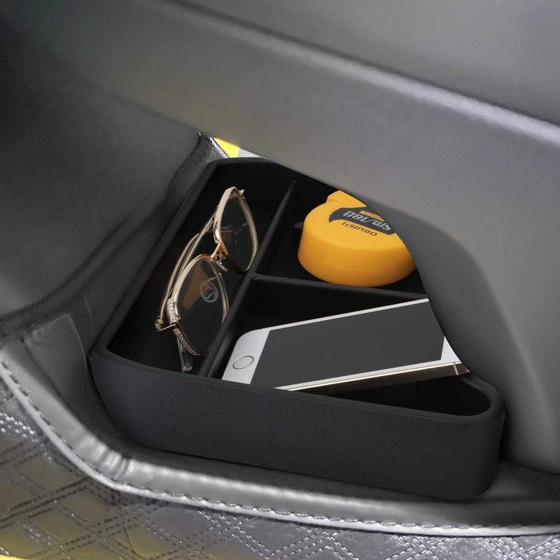 QWORK® Bottom Center Console Storage Box for ID4.X/Crozz 2021-2024 ABS
