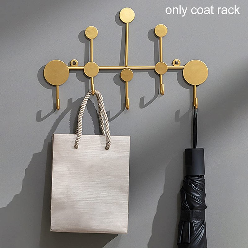 Tongdejing Wall Mounted Coat Hooks, Wall Mounted Cloakroom Nordic Style