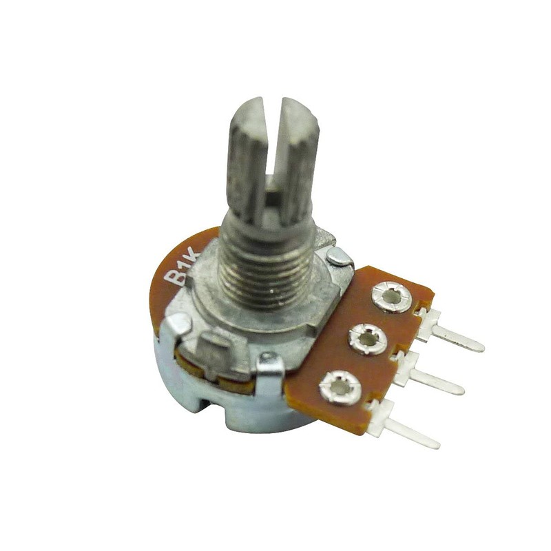 KKHMF 10pcs B1K Top Adjustment Single Turn Knurling Axis Volume