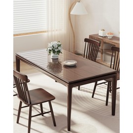 Oterri Clear Writing Desk Pad, 18’’x36” Heat Resistant Waterproof PVC Round Edge Durable Desk Protect Mat, Anti-Static Writing Mat Table Protector