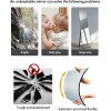 Unbreakable Plexiglass Acrylic Mirror for 8"L x 8"W, Silver