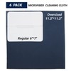 Bqover 6 Pack 11”x11” Extra Large Microfiber Eyeglass Cleaning Cloths,Premium