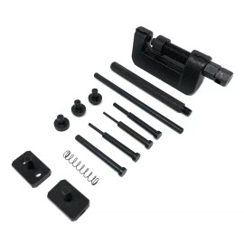 MMG Chain Breaker Riveter 13 Piece Set with Carrying Case for Motorcycles Mopeds ATV