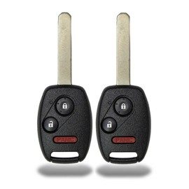 KeylessCanada © 2 New Replacement Keyless Entry 3 Button Remote Start Car Key Fob CWTWB1U545 for Pilot, Ridgeline and Odyssey