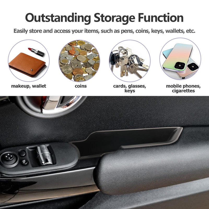 ZCLINKO for 2024 Mini Cooper F56 Organizer Front Door Side