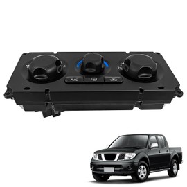 A/C Air Conditioner Switch Fit for 2005-2006, 2013-2014 Niss-an Frontier Navara D40 NP300 4.0L V6, 2006-2007, 2010-2014 Niss-an Frontier 2.4L l4, A/C Cooling only Climate Control Panel, 27510-EB700