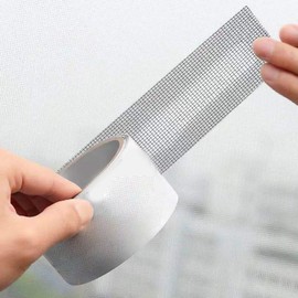 Door Window Screen Repair Tape, Waterproof Screen Repair Tape, Window Screen Door Repair Kit Fiberglass Cloth Mesh Tape for Repair Holes Tears(5cm*2m-White)