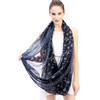 Lina & Lily Holiday Christmas Pattern Print Women's Infinity Scarf